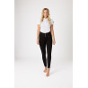 Pantalones de Montar con Cintura Alta deAsiento Completo de Silicona para Mujer Tara Horze - Marrón oscuro