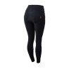Pantalones de Montar con Cintura Alta deAsiento Completo de Silicona para Mujer Tara Horze - Negro