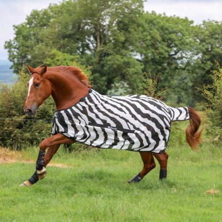 Cubre-moscas Bucas Buzz-Off Zebra con cubrecuello