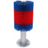 Cepillo sobre poste HAPPYCOW Kerbl - Rojo / azúl