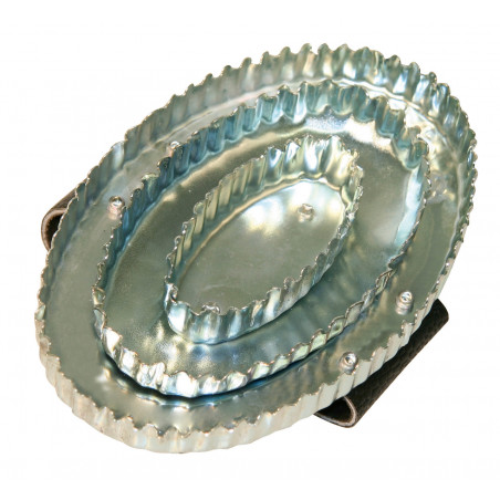 Estrígilo ovalado galvanizado gris Kerbl