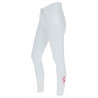 Pantalón Janne x PinkRibbon grip rodilla mujer Covalliero - Blanco