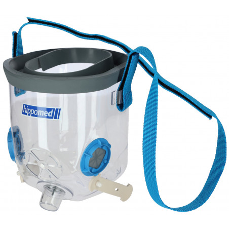 Máscara de inhalación AirOne Flex con accesorios Hippomed