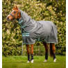 Manta Horseware Amigo Hero Ripstop Plus con cuello 200g - Gris sombra / neblina / marino