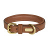 Collar de cuero para perro Weatherbeeta - Canela