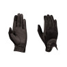 Guantes de equitación Dublin de malla con purpurina - Negro