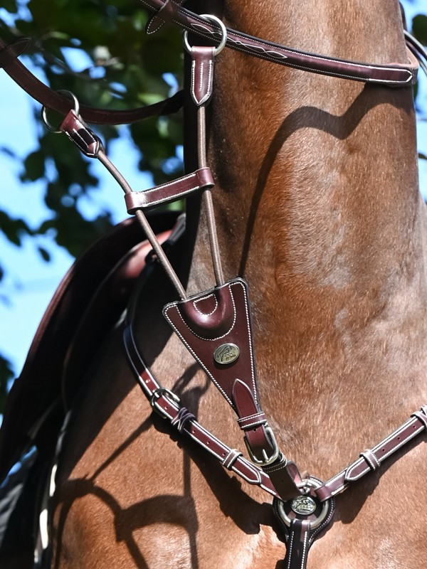 Martingala elástica de collar Jump'In Caoba Burdeos Martingala elástica de collar Jump'In Caoba Burdeos