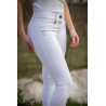 Pantalón de equitación para mujer Jump'In Super X - Blanco