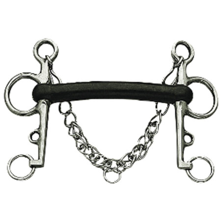 Muserola Pelham de goma dura Mullen Korsteel