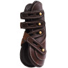 Polainas con botón CHETAK - Negro / burdeos