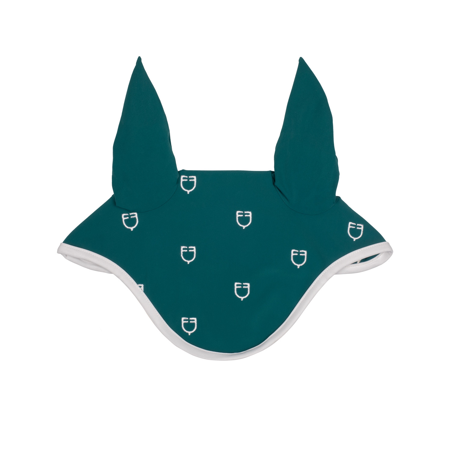 Bonete antimoscas con logotipo multicolor White Line Edition Equestro Petróleo Azul