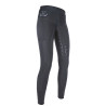 Legging de malla con fondo integral de silicona HKM - Negro