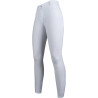 Pantalón Sunshine Competition con culera de silicona integral HKM - Blanco