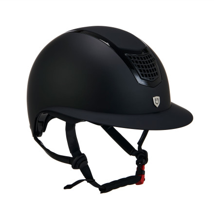 Casco ultraligero de plástico mate resistente con amplia visera (3 acolchados) Eclipse Equestro