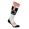 Calcetines unisex de tejido técnico y transpirable con logotipo Equestro - Negro / blanco / rosa