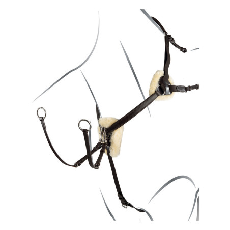 Pechopetral de 5 puntos Salome con sistema Magic Equestro