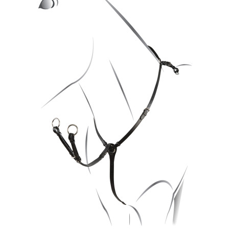 Pechopetral de cuero Roxane Equestro