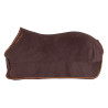 Cubierta de box de forro polar 800g Acavallo - Marrón / naranja
