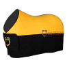 Manta polar bicolor anti-pilling Munster Equestro - Negro / amarillo