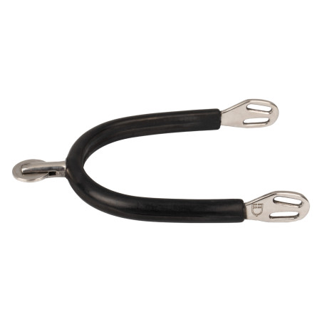 Espuelas con rodaja redonda plana recubiertas de caucho Equestro