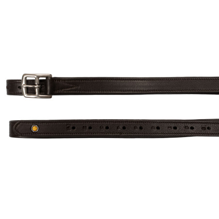 Estribos de cuero doble con hebillas curvadas Equestro