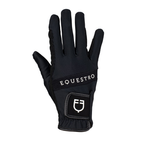 Guantes de tejido técnico con logotipo multicolor Equestro