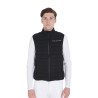 Chaleco de hombre en tejido técnico cortaviento Equestro - Negro