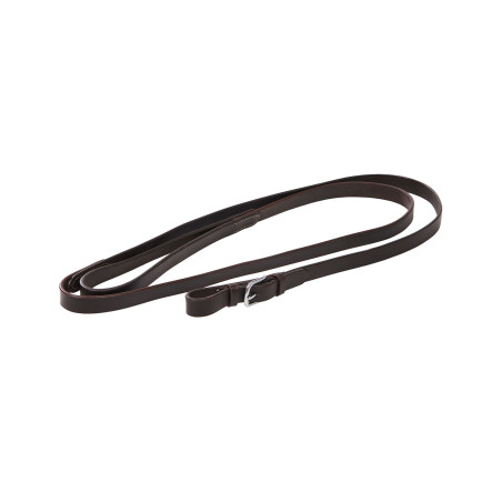 Longe de cuero con cadena plateada Equestro