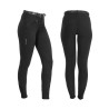 Pantalón de mujer Selene de algodón elástico Equestro - Negro