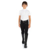 Pantalón Kasumi infantil de material elástico Equestro - Negro