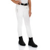 Pantalón jodhpur infantil Leilani en material elástico Equestro - Blanco
