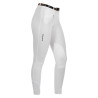Pantalón de mujer Selene de algodón elástico Equestro - Blanco