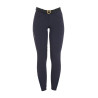 Pantalón de mujer con grip en las rodillas en tejido técnico Clio Equestro - Marino