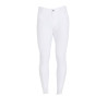 Pantalón ajustado con grip para hombre con logo Caspar Equestro - Blanco