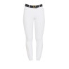Pantalón ajustado con grip para mujer con logo Zenda Equestro - Blanco