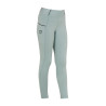 Leggings ajustados para niña con grip y logotipo Equestro - Cuarzo azul