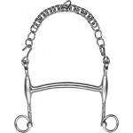 Bocado de doma Feeling l’hotte de acero inoxidable satén con puente