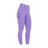 Leggings ajustados para mujer con grip completo Classic Equestro - Dalia violeta