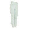 Leggings ajustados para mujer con grip completo Classic Equestro - Verde claro