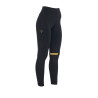 Leggings ajustados de tejido técnico elástico para mujer Kao Light Equestro - Negro / amarillo