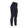 Leggings ajustados de tejido técnico elástico para mujer Kao Equestro - Negro / negro