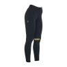 Leggings ajustados de tejido técnico elástico para mujer Kao Equestro - Negro / amarillo