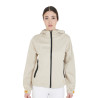 Impermeable técnico de 3 capas para mujer Equestro - Beige