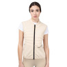 Chaleco entallado de tejido técnico para mujer Equestro - Beige