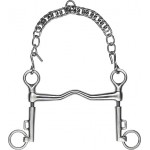 Bocado Feeling de polo de acero inoxidable satén con cama corta