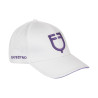 Gorra unisex de la nueva colección Equestro - Blanco / violeta dalia