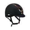 Casco ultraligero con armazón pulido Eclipse Equestro - Negro / oro rosa