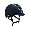 Casco ultraligero con armazón pulido Eclipse Equestro - Navy blue / plata