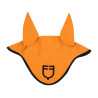 Caperuza anti-moscas de tejido técnico con logo GP Equestro - Naranja / negro