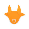 Caperuza anti-moscas de tejido técnico con logo GP Equestro - Naranja / blanco